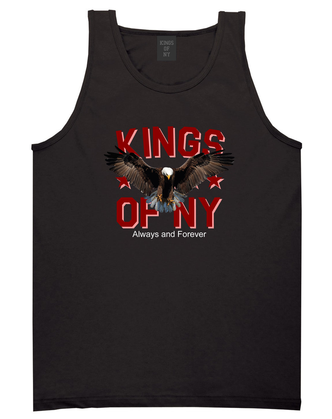 Eagle Kings Of NY Forever Mens Tank Top Shirt Black