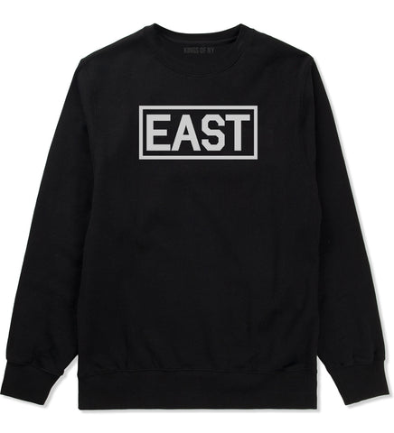 East Box Logo Mens Black Crewneck Sweatshirt by Kings Of NY