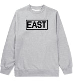 East Box Logo Mens Grey Crewneck Sweatshirt by Kings Of NY