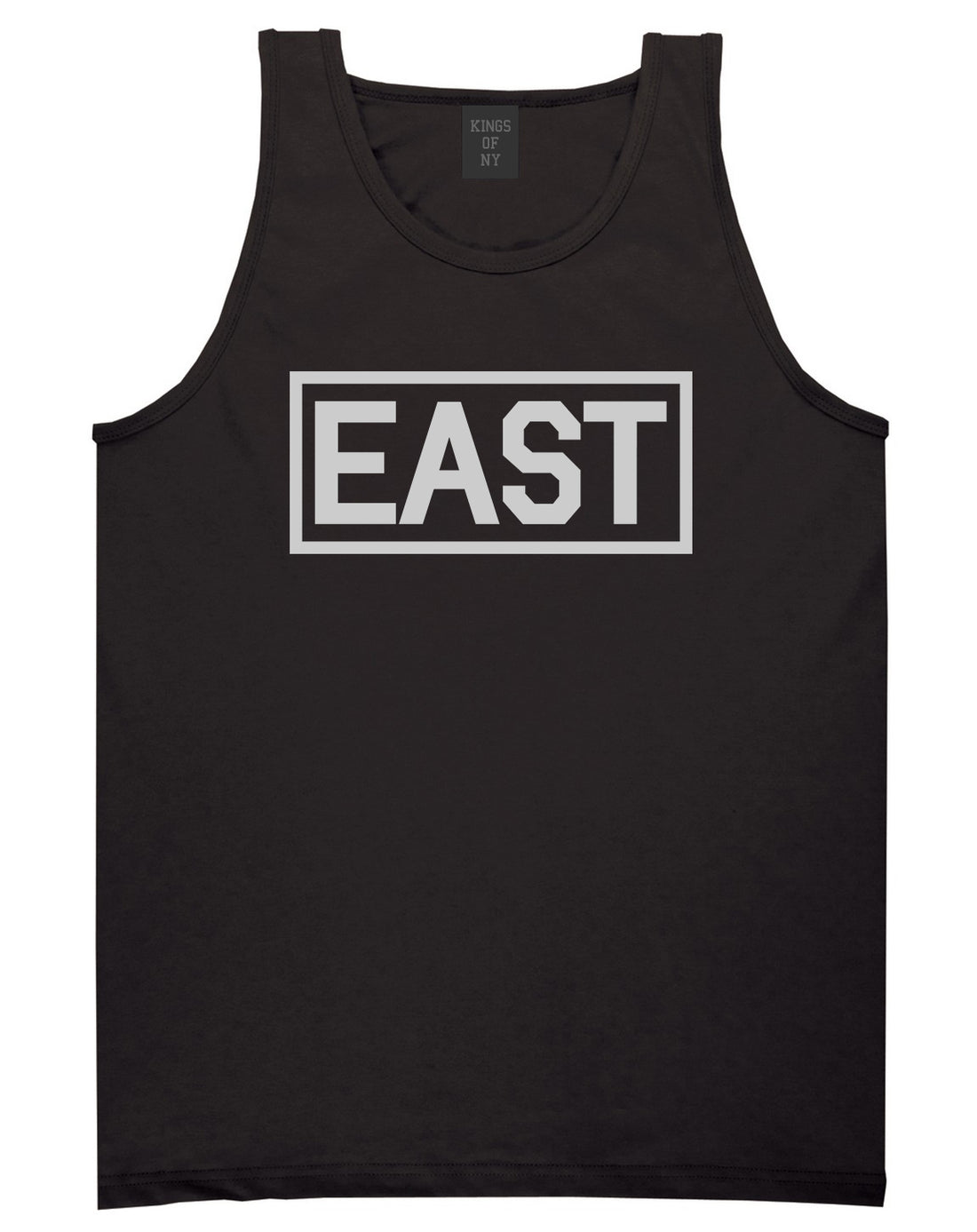 East_Box_Logo Mens Black Tank Top Shirt by Kings Of NY