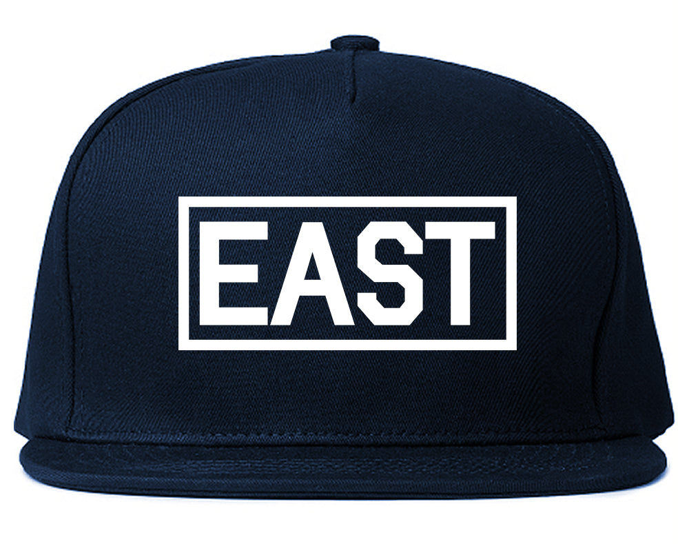 East_Box_Logo Mens Blue Snapback Hat by Kings Of NY
