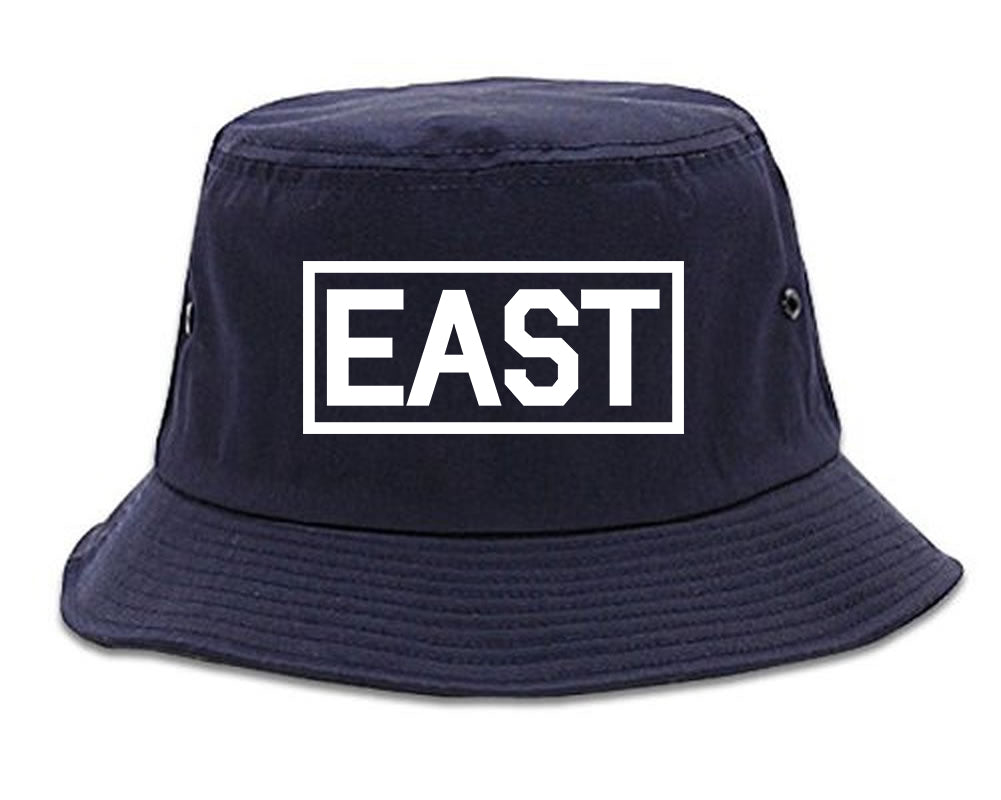 East_Box_Logo Mens Blue Bucket Hat by Kings Of NY