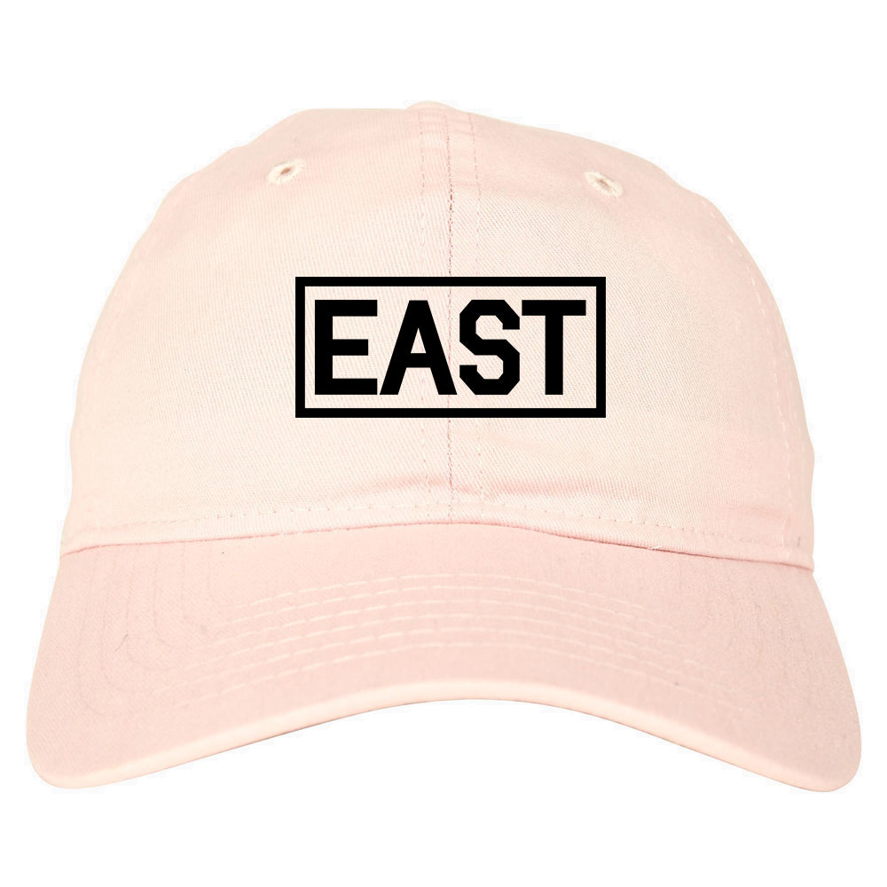 East_Box_Logo Mens Pink Snapback Hat by Kings Of NY