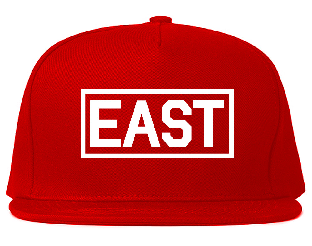 East_Box_Logo Mens Red Snapback Hat by Kings Of NY