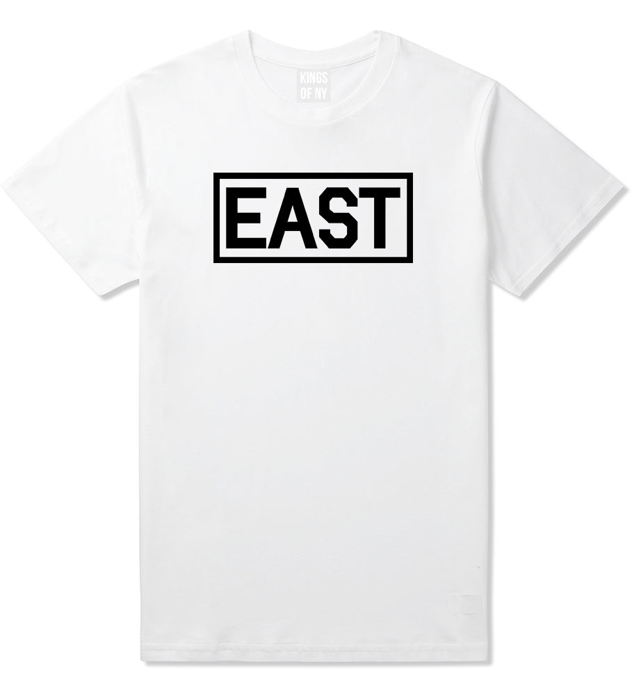 East_Box_Logo Mens White T-Shirt by Kings Of NY