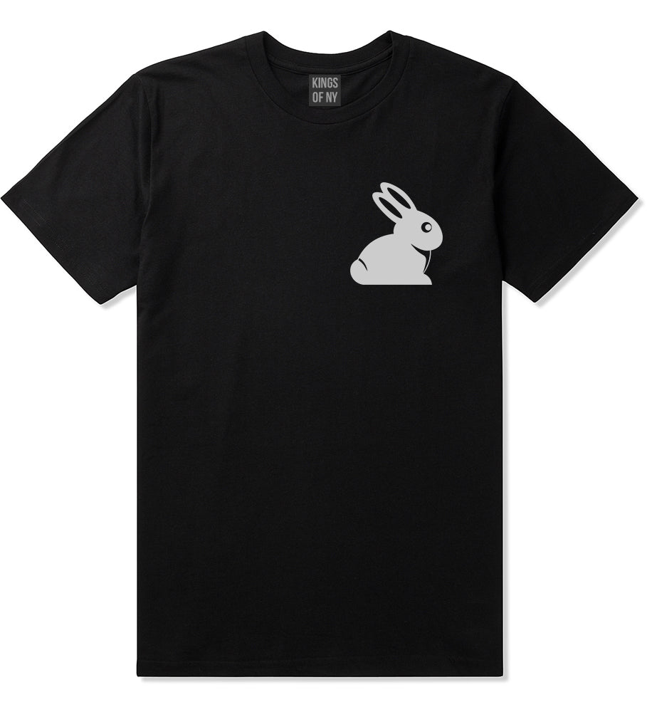 Easter_Bunny_Rabbit_Chest Mens Black T-Shirt by Kings Of NY