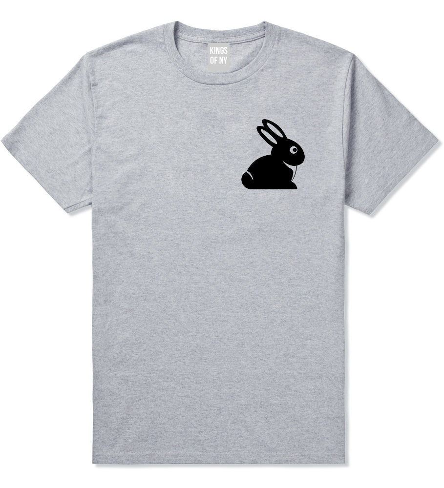 Easter_Bunny_Rabbit_Chest Mens Grey T-Shirt by Kings Of NY