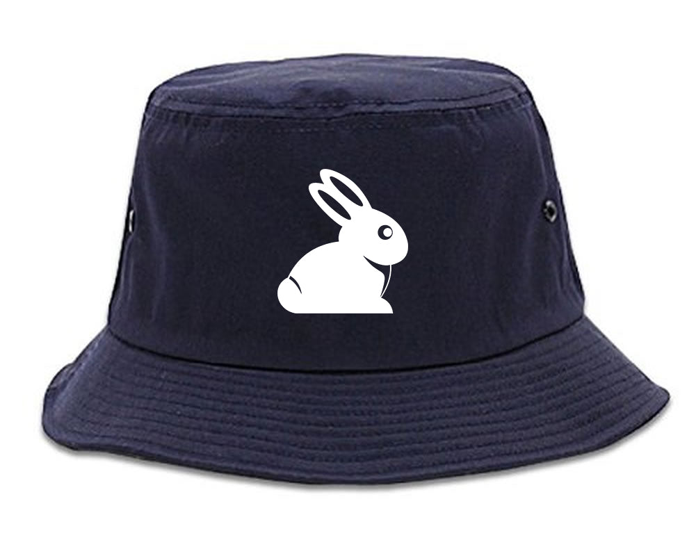 Easter_Bunny_Rabbit_Chest Mens Blue Bucket Hat by Kings Of NY