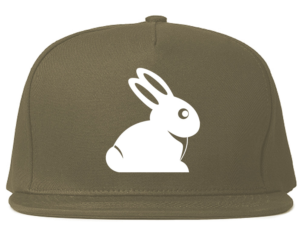 Easter_Bunny_Rabbit_Chest Mens Grey Snapback Hat by Kings Of NY