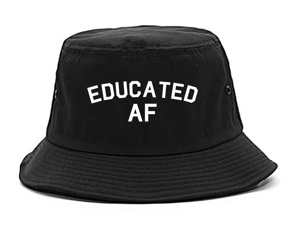 Educated AF Funny Graduation Mens Snapback Hat Black