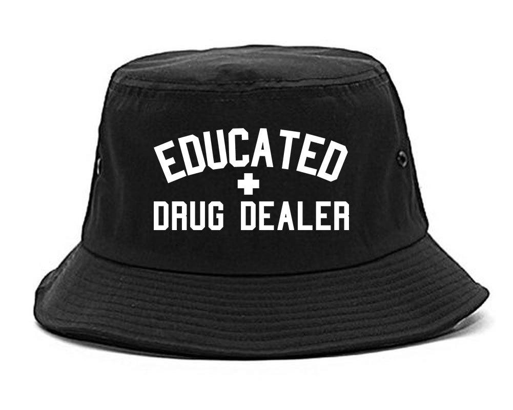 Educated Drug Dealer Mens Snapback Hat Black