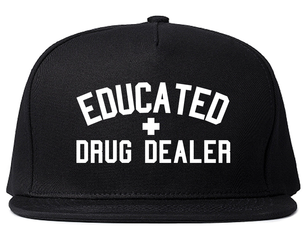 Educated Drug Dealer Mens Snapback Hat Black