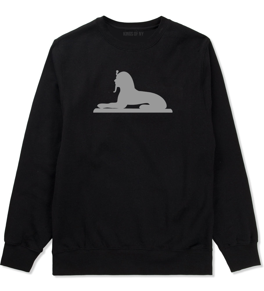 Egyptian Sphinx Mens Crewneck Sweatshirt Black by Kings Of NY