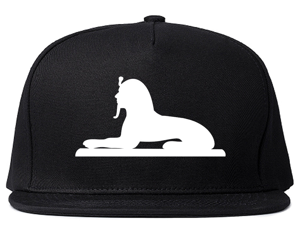 Egyptian Sphinx Mens Snapback Hat Black