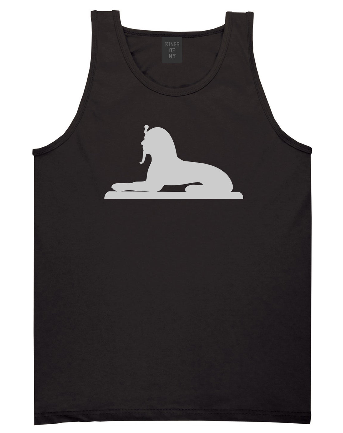 Egyptian Sphinx Mens Tank Top Shirt Black by Kings Of NY