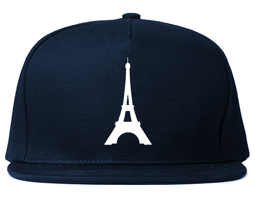 Eiffel_Tower_Paris_Chest Mens Blue Snapback Hat by Kings Of NY