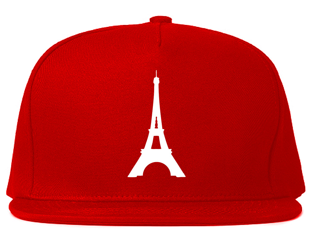 Eiffel_Tower_Paris_Chest Mens Red Snapback Hat by Kings Of NY