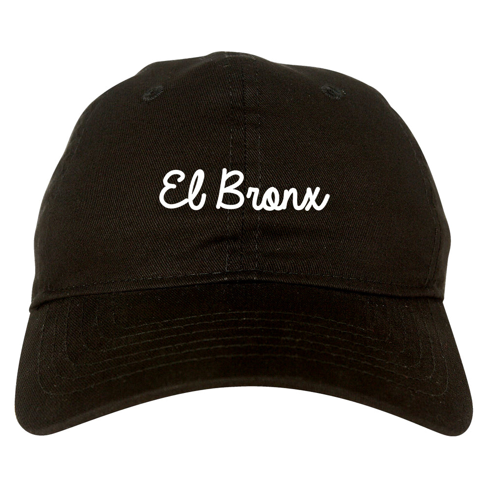 El Bronx Spanish Script Mens Dad Hat Baseball Cap Black