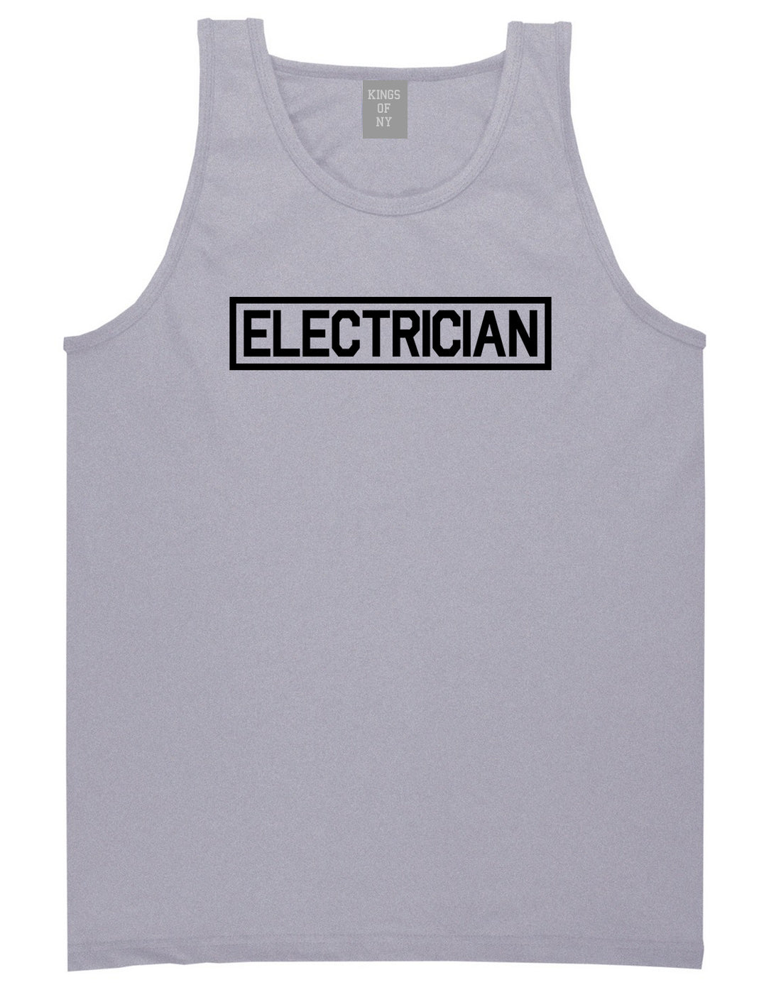 Electrician_Occupation Mens Grey Tank Top Shirt by Kings Of NY