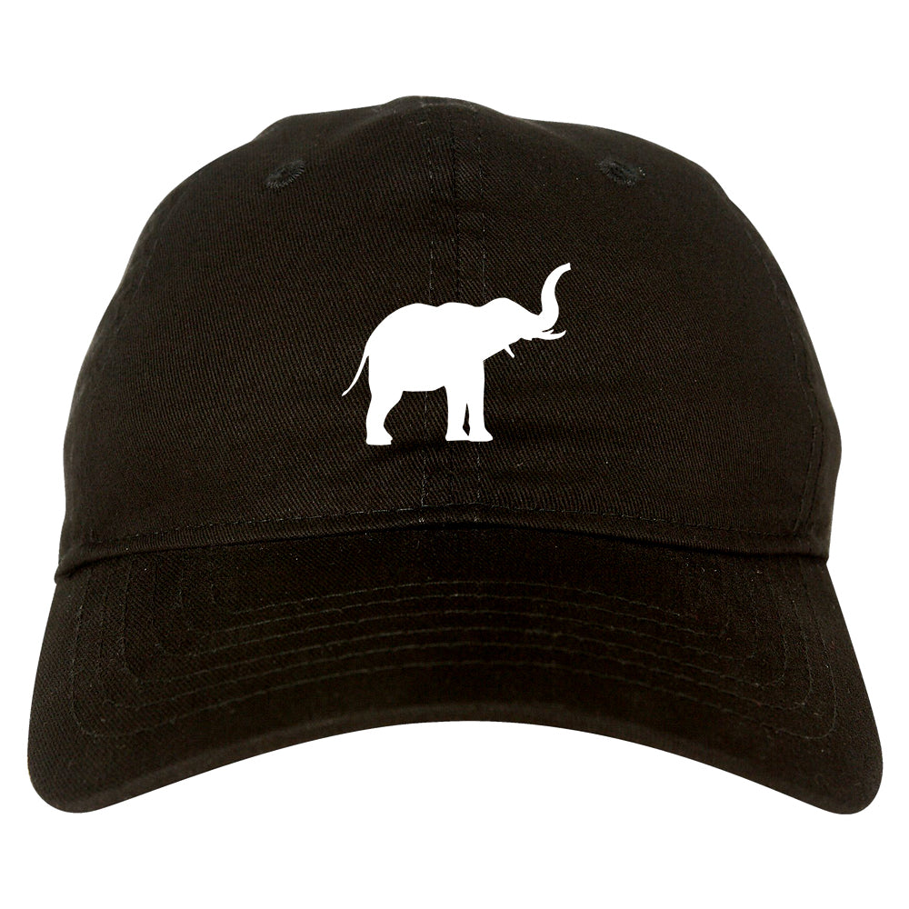 Elephant_Animal_Chest Mens Black Snapback Hat by Kings Of NY