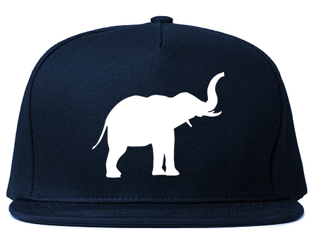 Elephant_Animal_Chest Mens Blue Snapback Hat by Kings Of NY