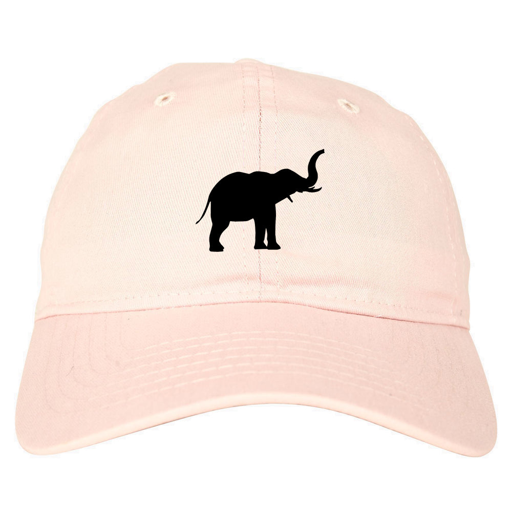 Elephant_Animal_Chest Mens Pink Snapback Hat by Kings Of NY