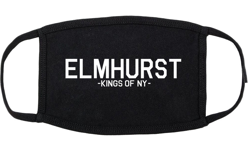 Elmhurst Queens New York Cotton Face Mask Black