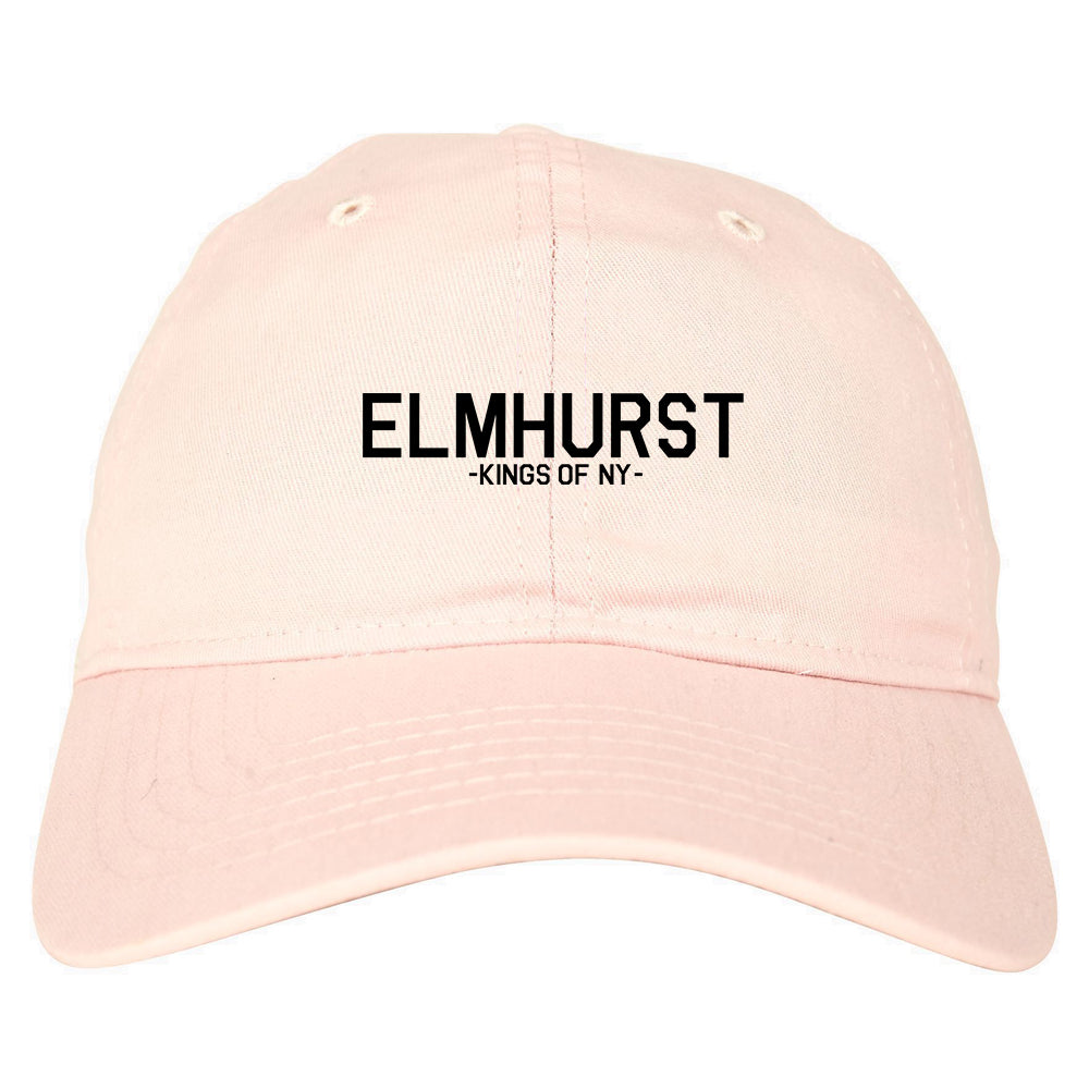 Elmhurst Queens New York Mens Dad Hat Baseball Cap Pink