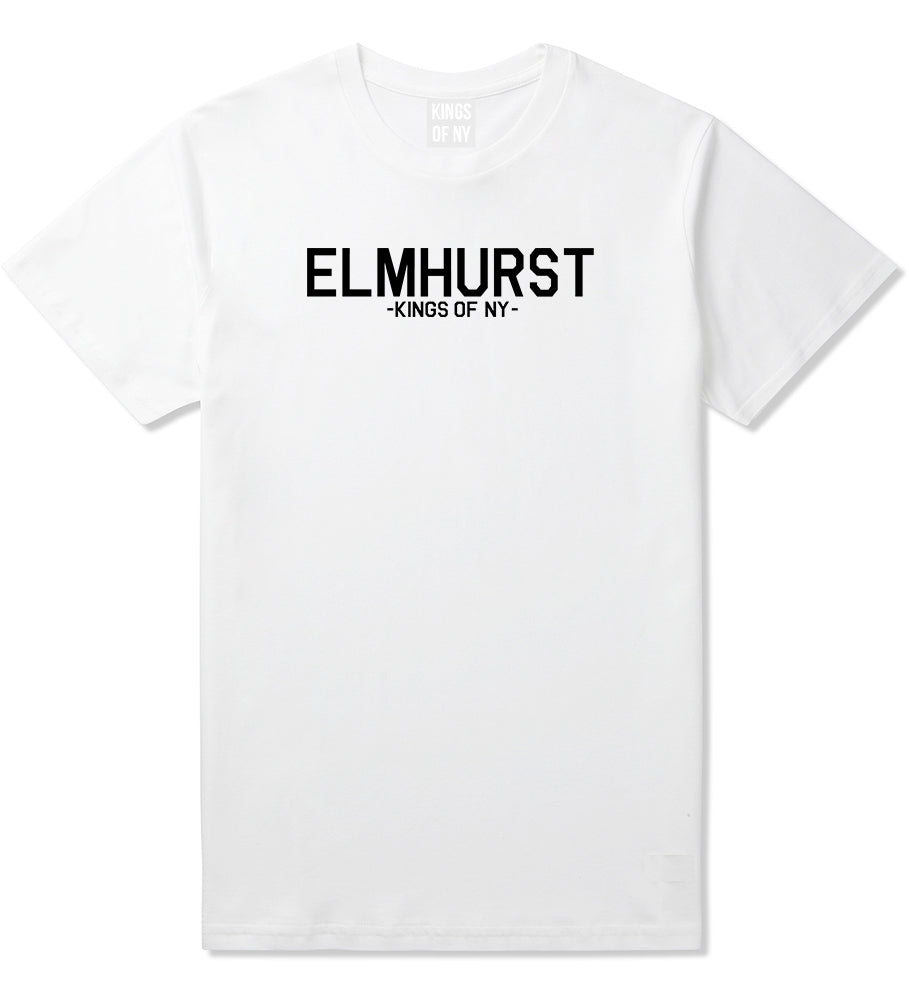 Elmhurst Queens New York Mens T Shirt White