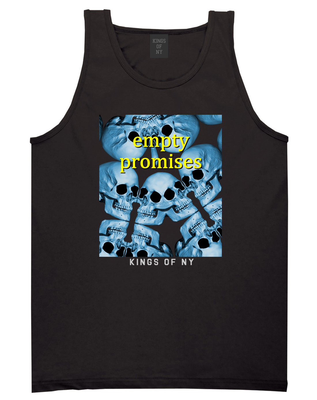 Empty Promises Mens Tank Top Shirt Black by Kings Of NY