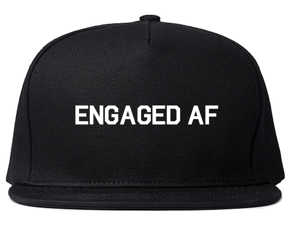 Engaged_AF_Fiance Mens Black Snapback Hat by Kings Of NY