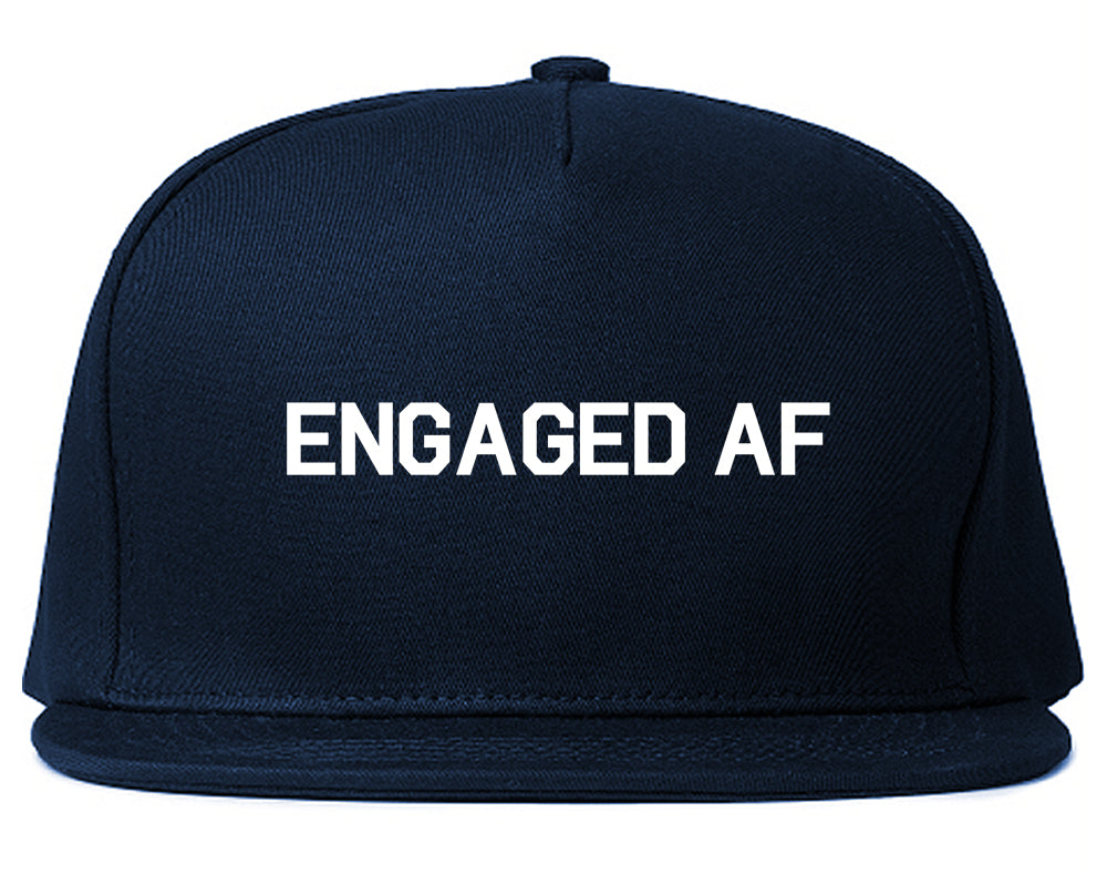 Engaged_AF_Fiance Mens Blue Snapback Hat by Kings Of NY