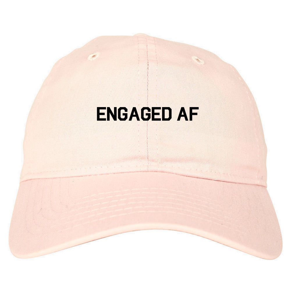 Engaged_AF_Fiance Mens Pink Snapback Hat by Kings Of NY