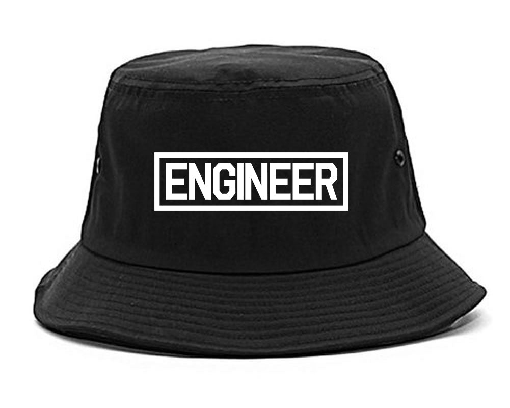 Engineer_Occupation_Job Mens Black Bucket Hat by Kings Of NY
