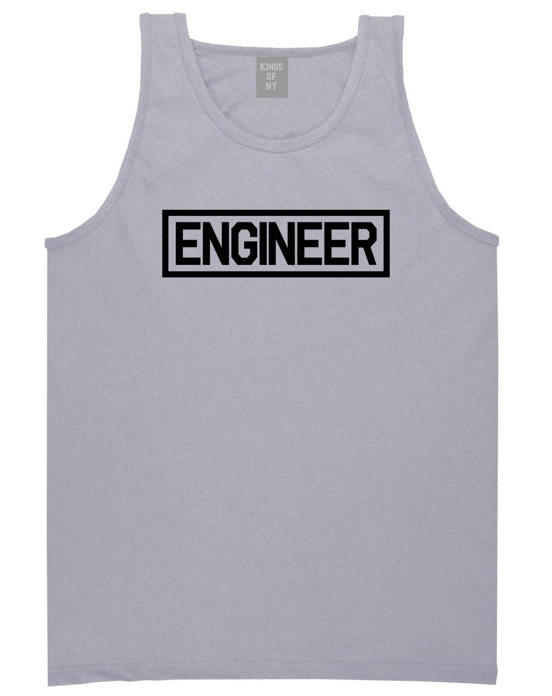Engineer_Occupation_Job Mens Grey Tank Top Shirt by Kings Of NY