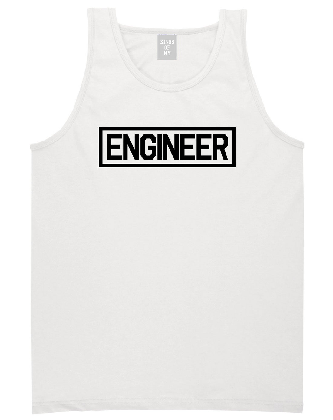 Engineer_Occupation_Job Mens White Tank Top Shirt by Kings Of NY