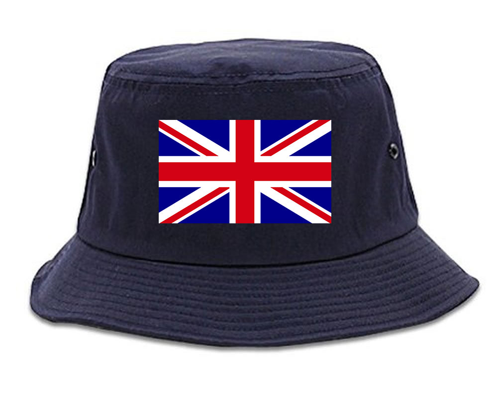 English_England_Flag Navy Blue Bucket Hat