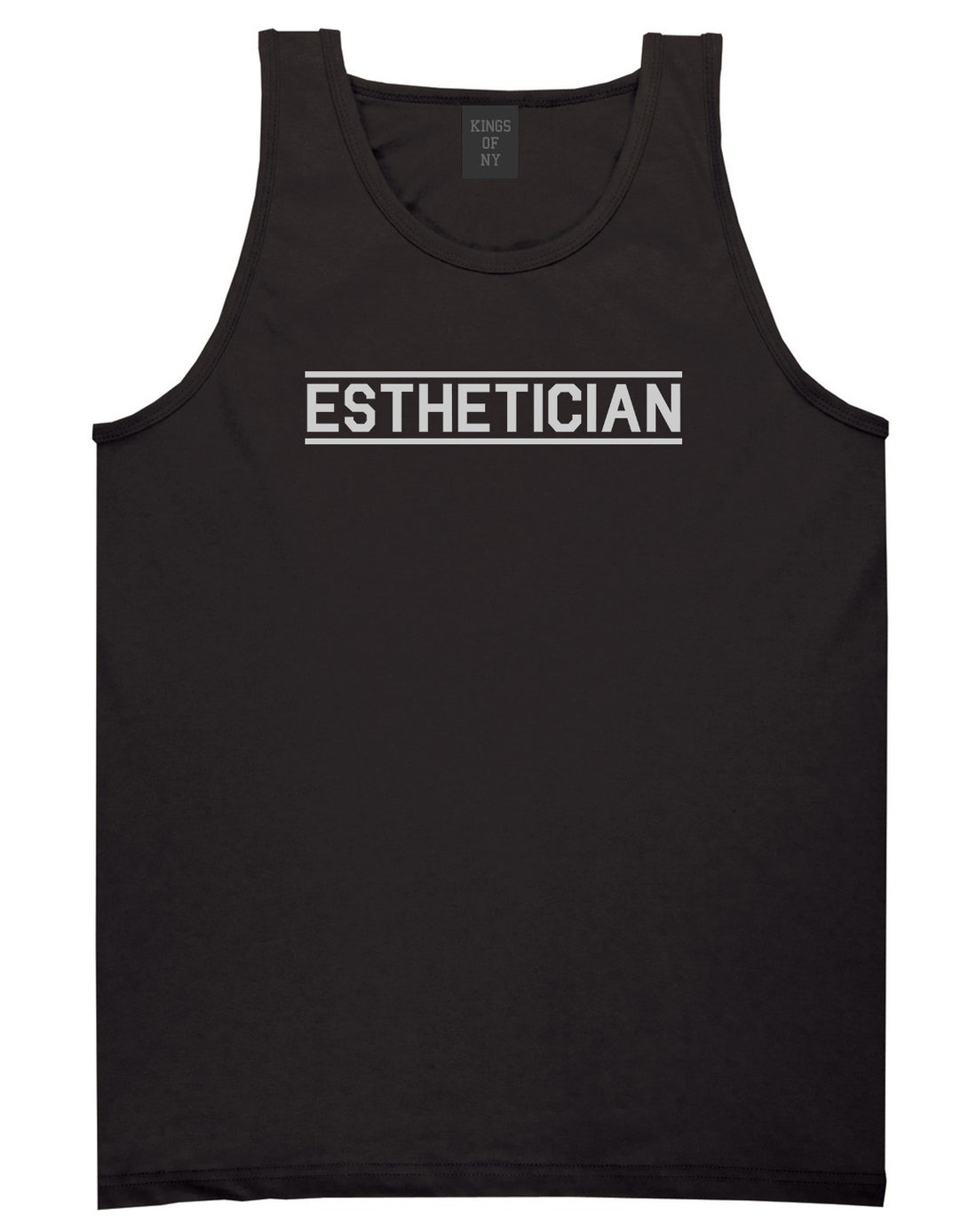 Esthetician Mens Black Tank Top Shirt by KINGS OF NY