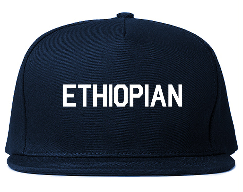 Ethiopian_Colors_Ethiopia Navy Blue Snapback Hat