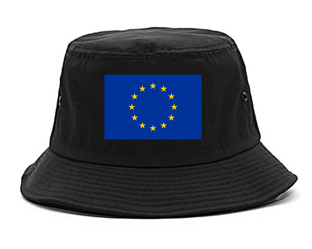 European_Union_Flag Black Bucket Hat