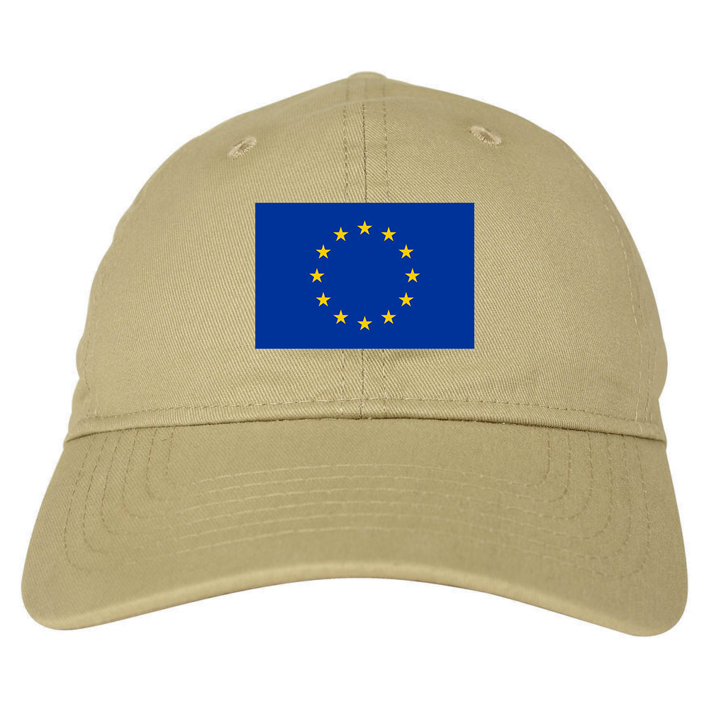European_Union_Flag Tan Dad Hat