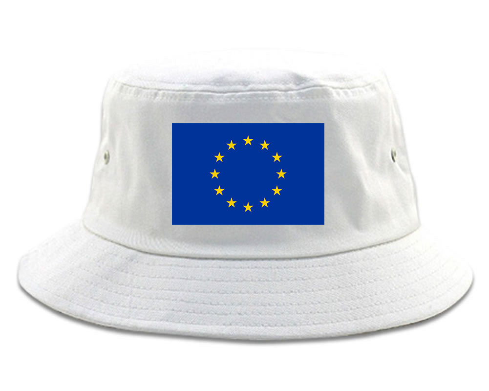 European_Union_Flag White Bucket Hat