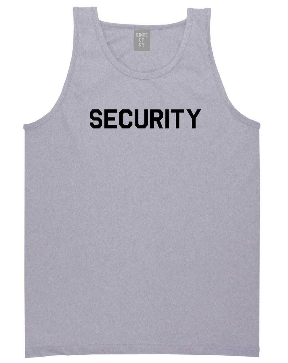 Event Security Uniform Mens Grey Tank Top Shirt by KINGS OF NY