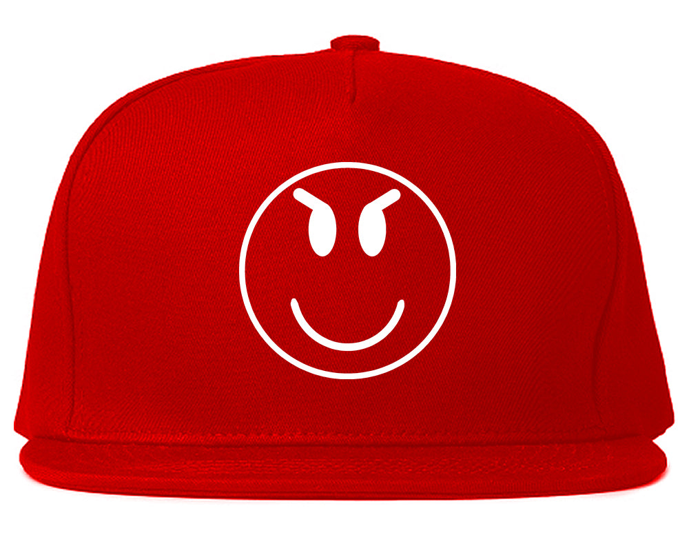 Evil_Face_Emoji Red Snapback Hat