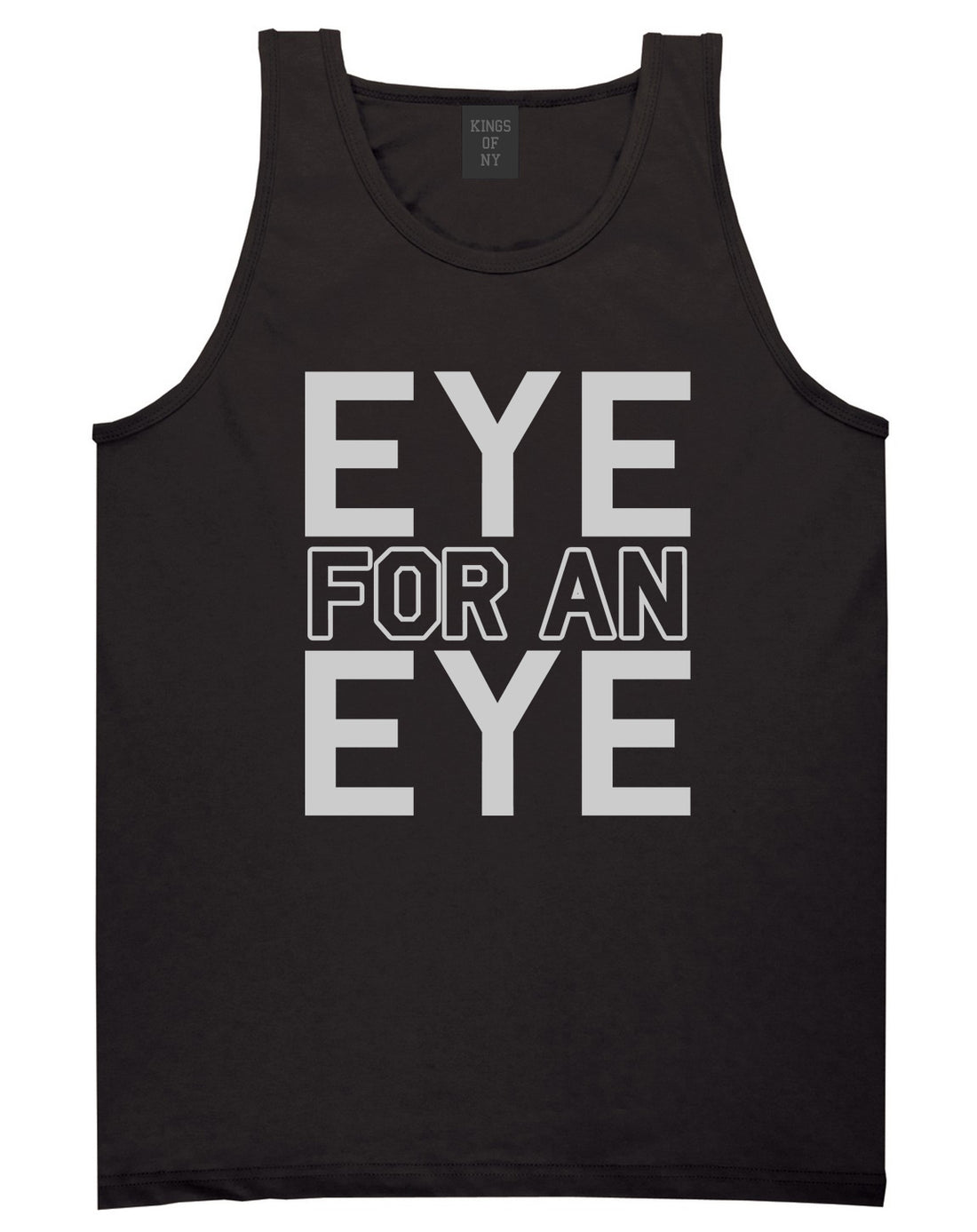Eye For An Eye Mens Tank Top Shirt Black