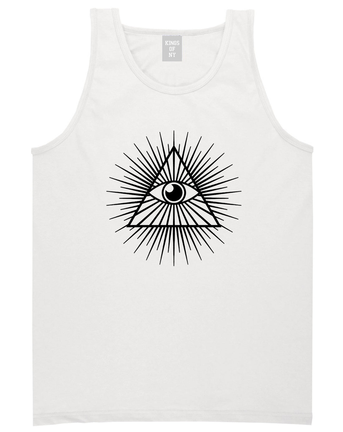 Eye Of Providence illuminati Mens Tank Top Shirt White