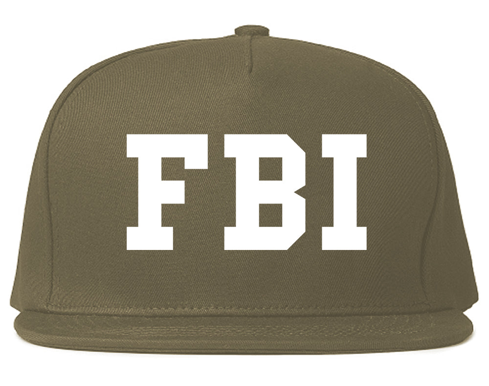 FBI_Law_Enforcement Grey Snapback Hat