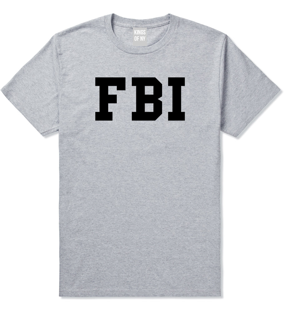 FBI Law Enforcement Mens Grey T-Shirt by KINGS OF NY
