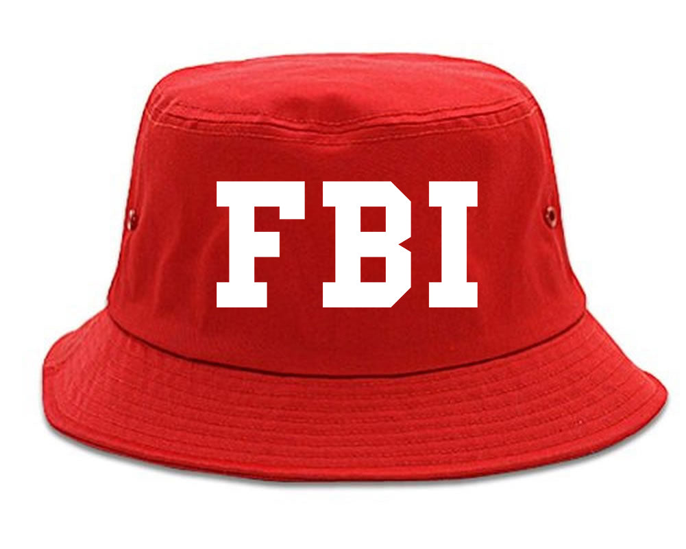 FBI_Law_Enforcement Red Bucket Hat