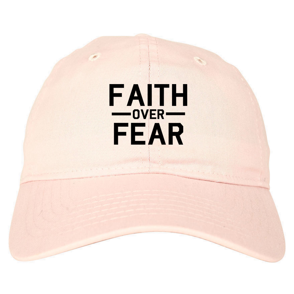 Faith_Over_Fear Pink Dad Hat